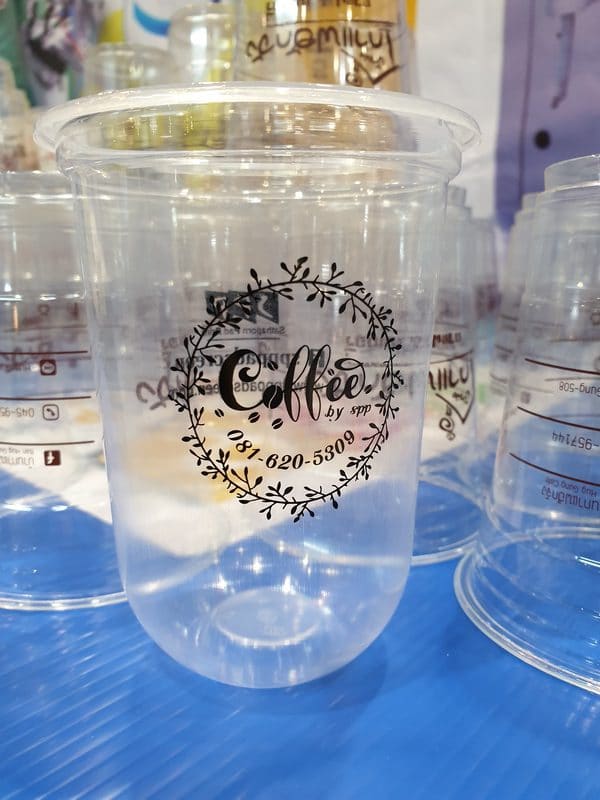 สกรีนลายลงแก้วกาแฟ